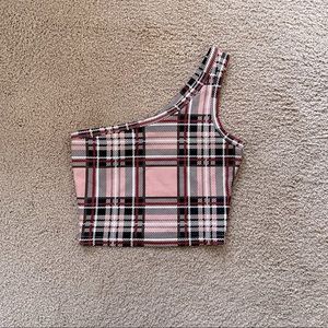 Shein plaid crop top, size XS